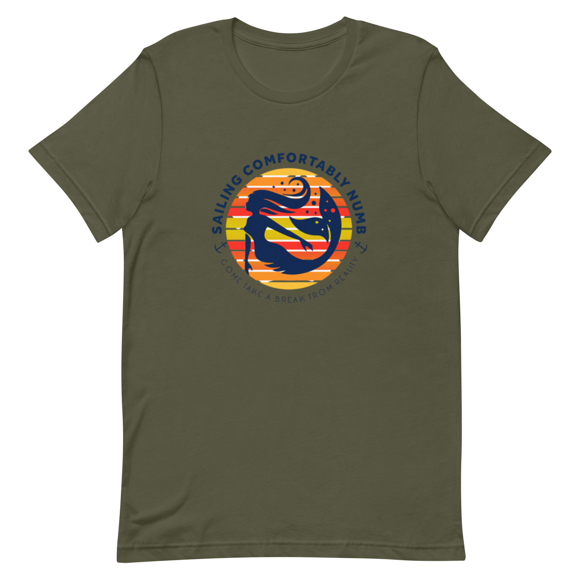 Unisex t-shirt 50 Comfortably Numb classic cotton t-shirt front view