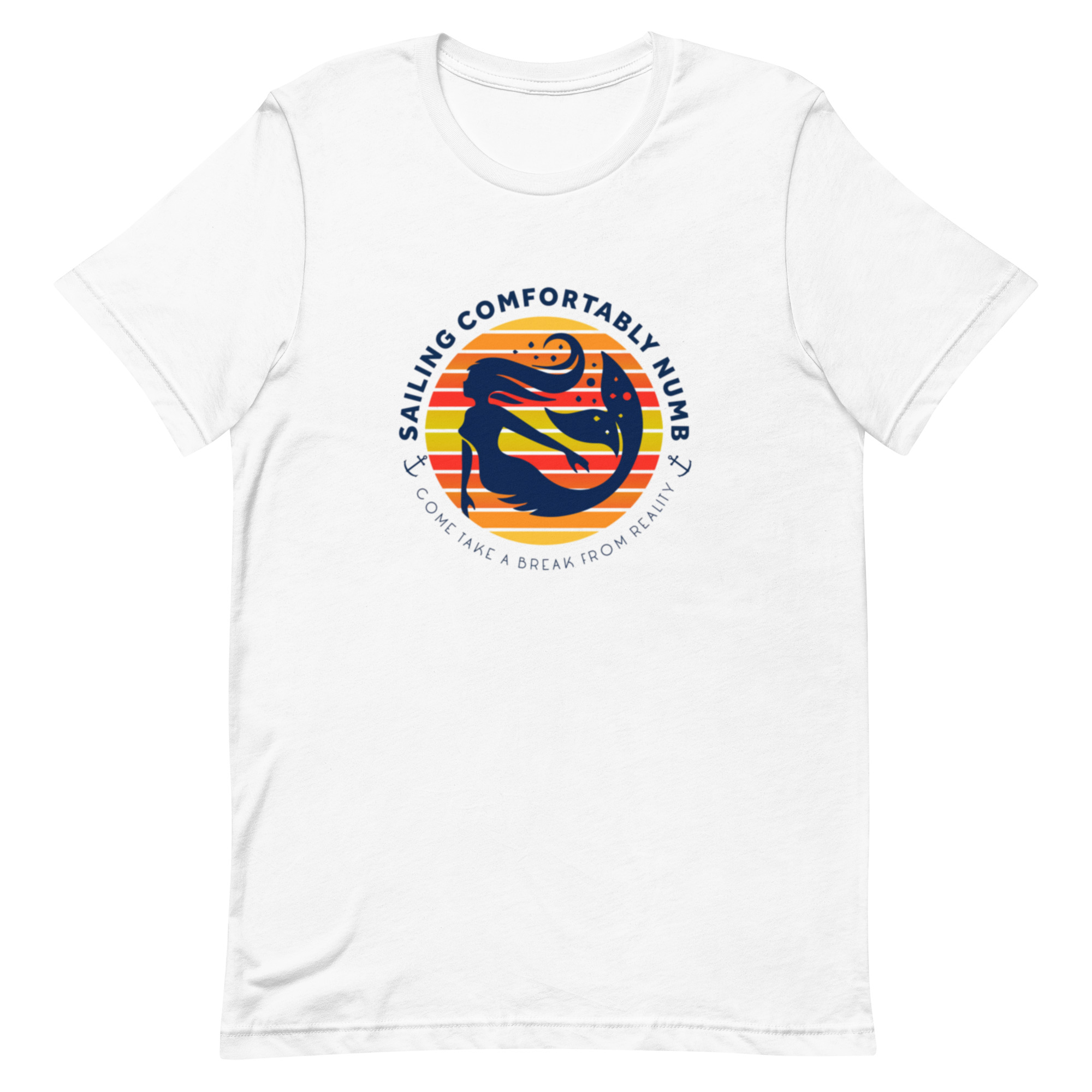 Unisex t-shirt 59 Comfortably Numb classic cotton t-shirt front view